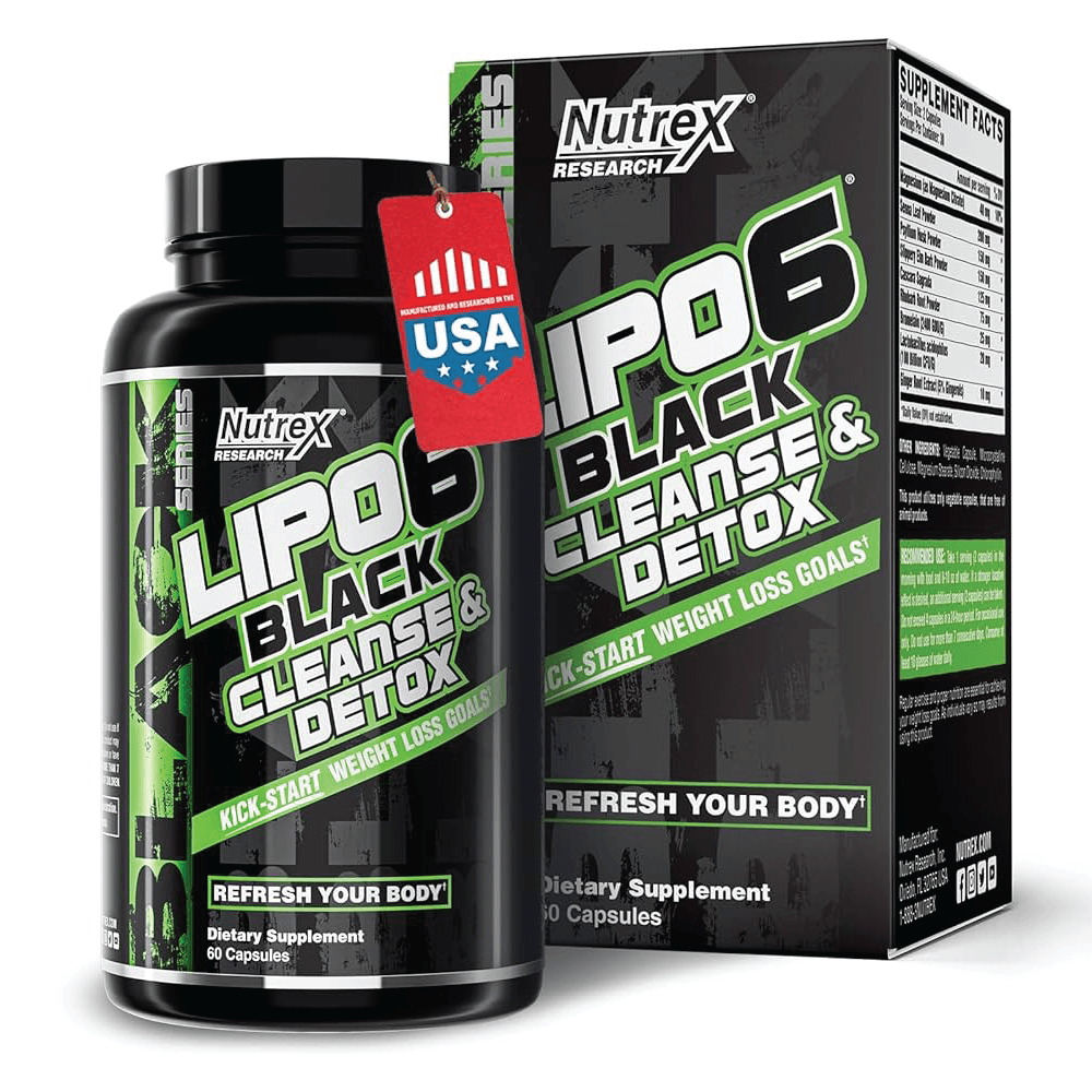 Nutrex Lipo6 Black Cleanse & Detox - 60 Capsules