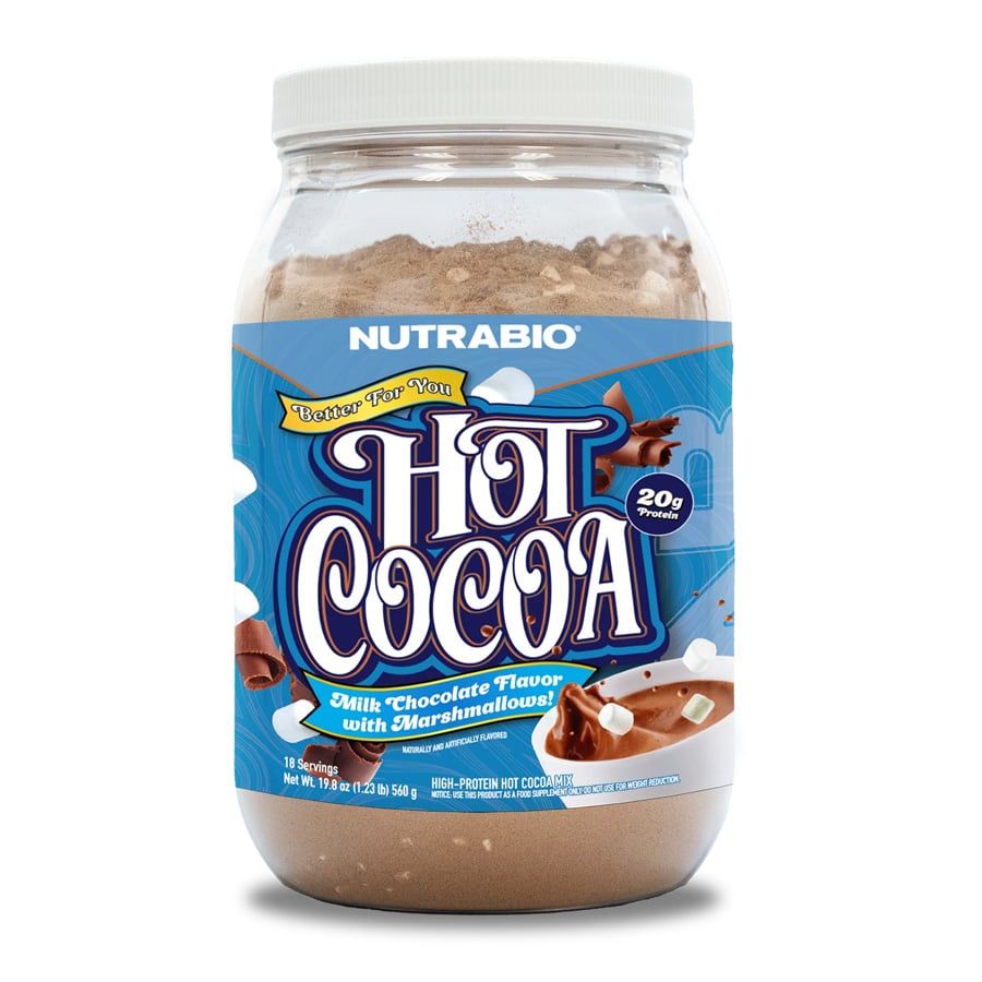 NutraBio Hot Cocoa Protein - 1.2lbs (560g)