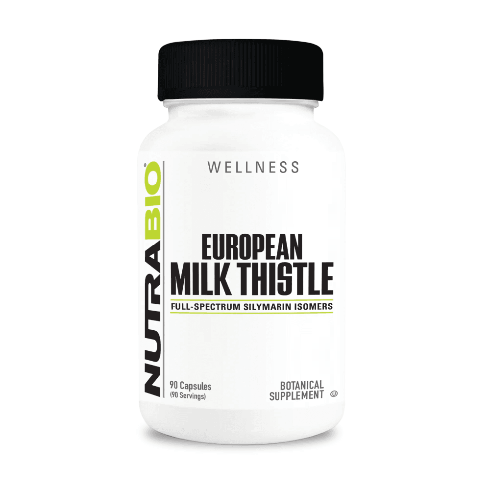 NutraBio European Milk Thistle - 90 Vegetable Capsule