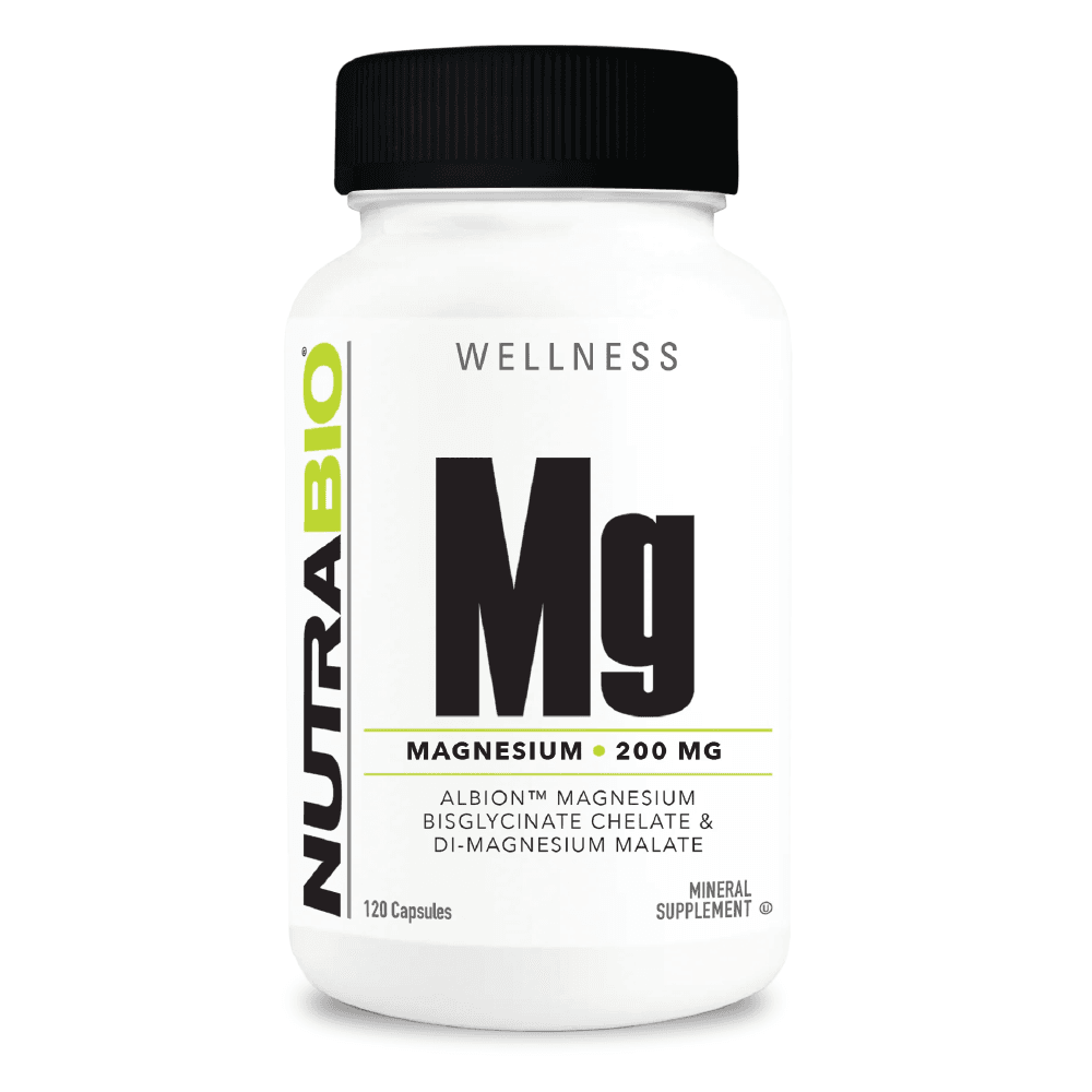 NutraBio Magnesium - 120 Vegetable Capsules