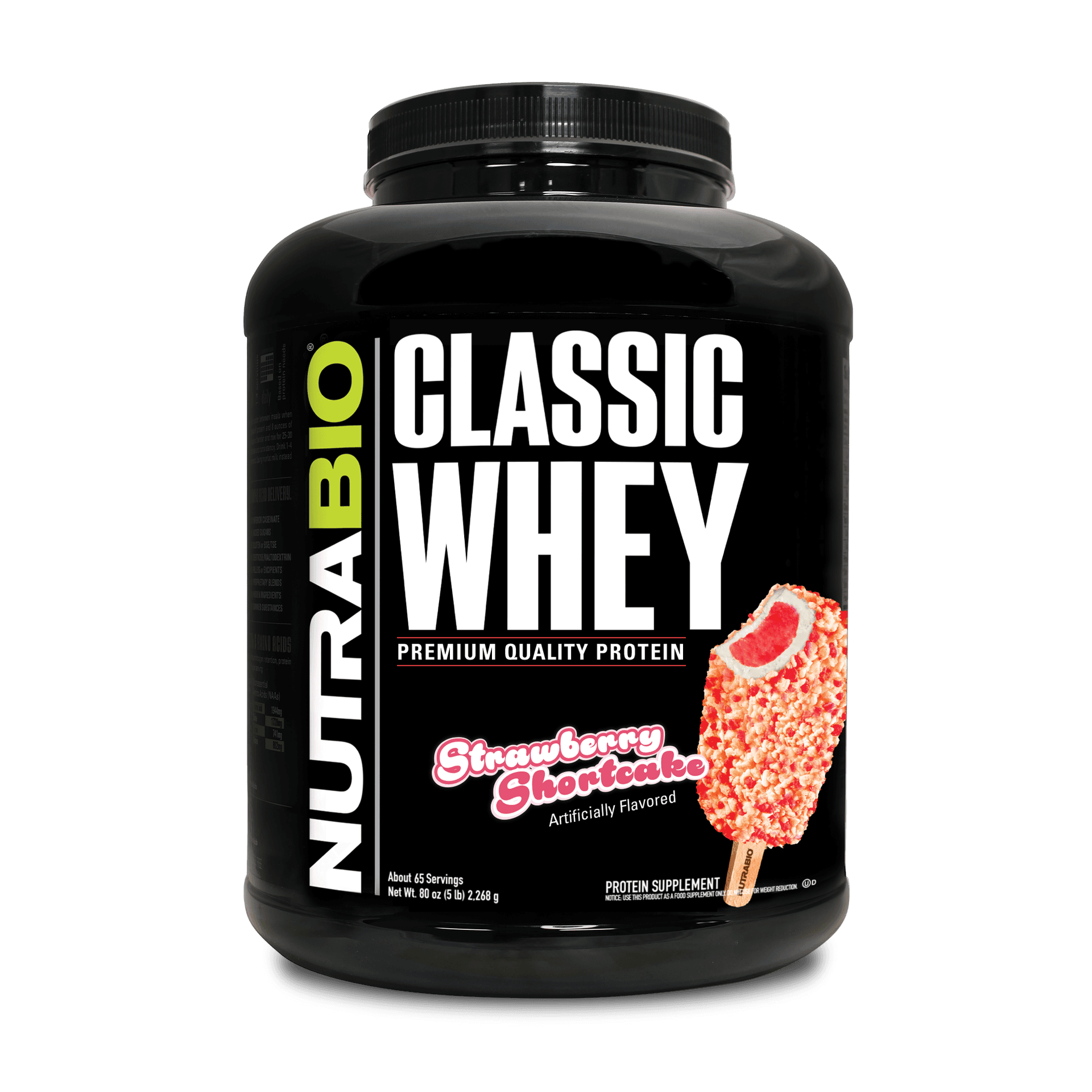 NutraBio 乳清蛋白 - 5磅 (2.2公斤)