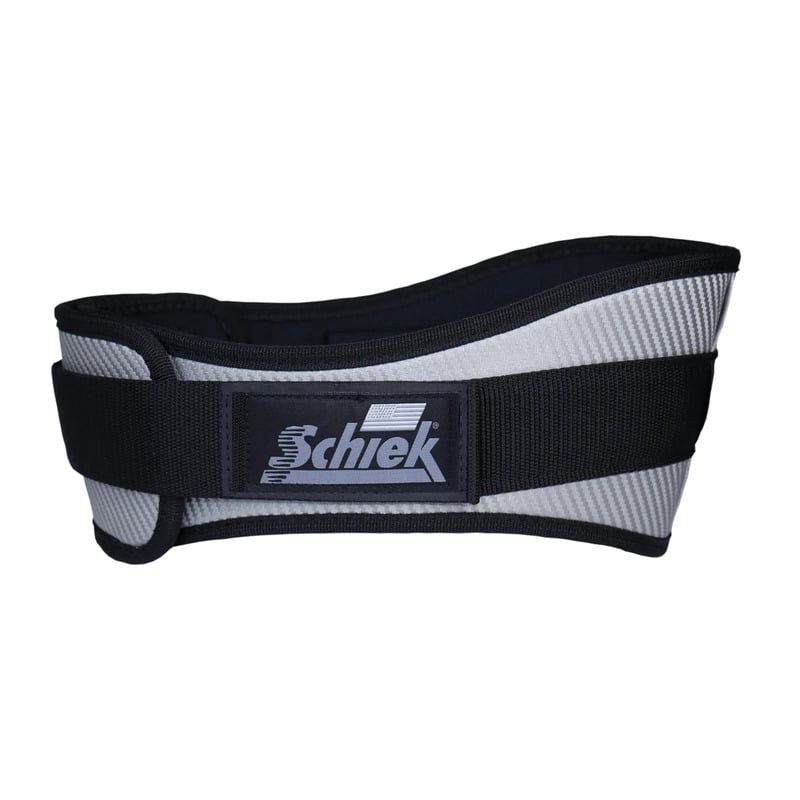 Schiek CF3004 碳纖維舉重腰帶 — 銀色碳纖維