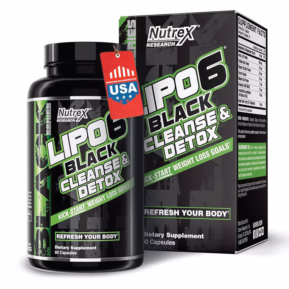 Nutrex Lipo6 Black Cleanse & Detox - 60 Capsules