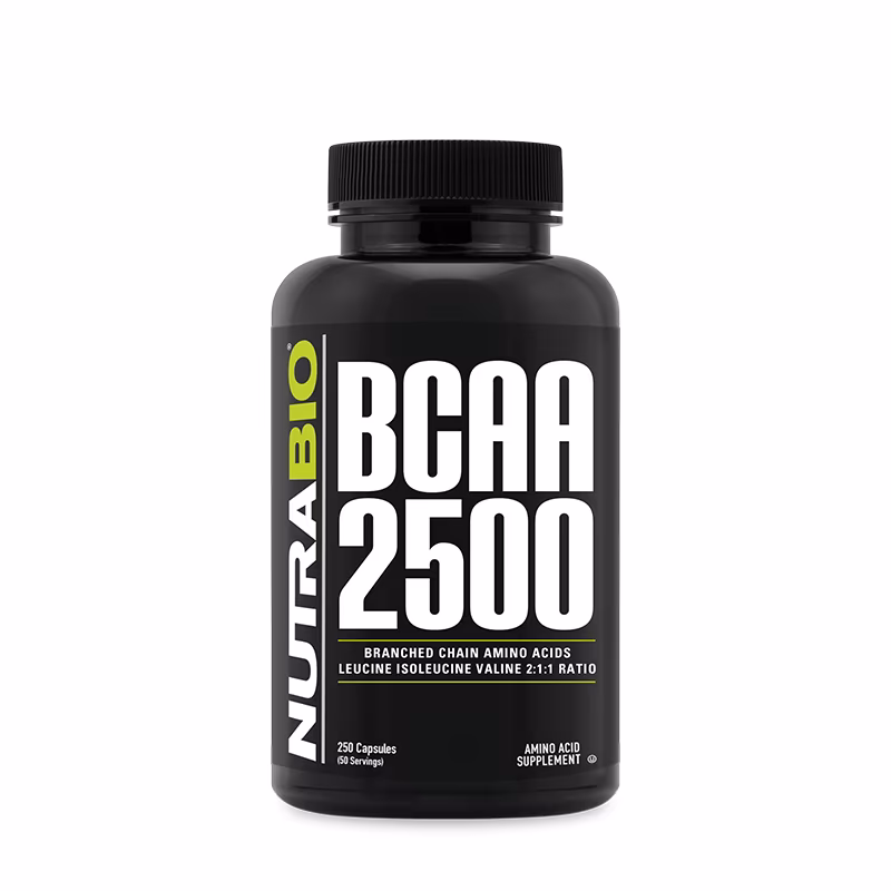 NutraBio 支鏈氨基酸 -250粒蔬菜膠囊