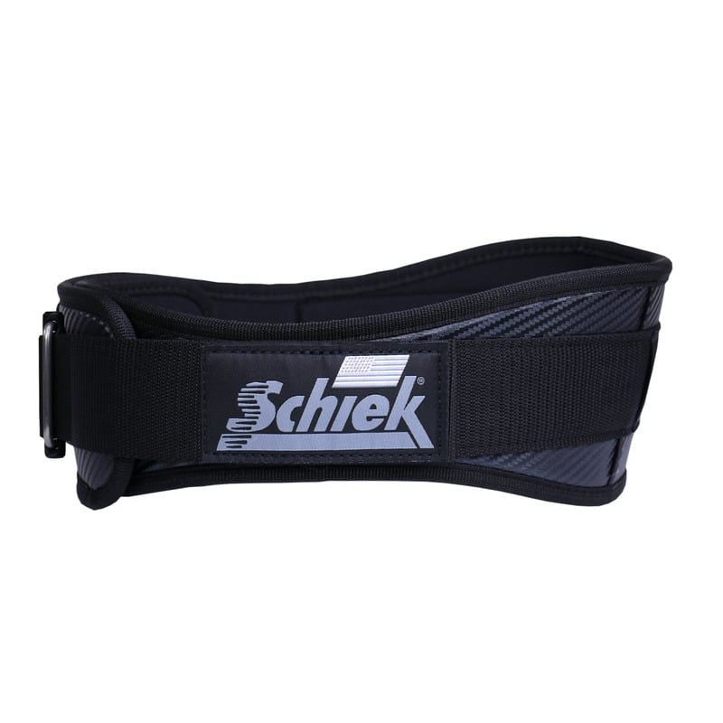 Schiek CF3004 Carbon Fiber Lifting Belt — Black Carbon Fiber