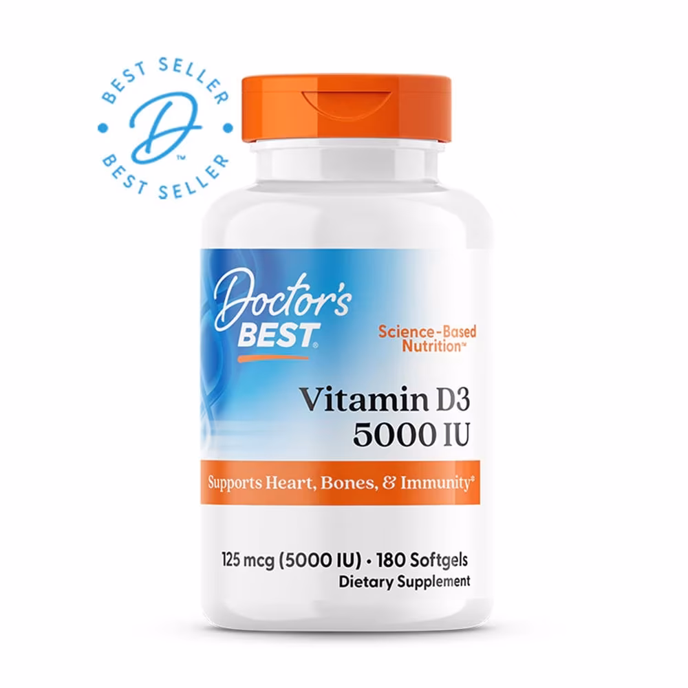 Doctor's Best Vitamin D3 (5000iu) - 180 Softgels