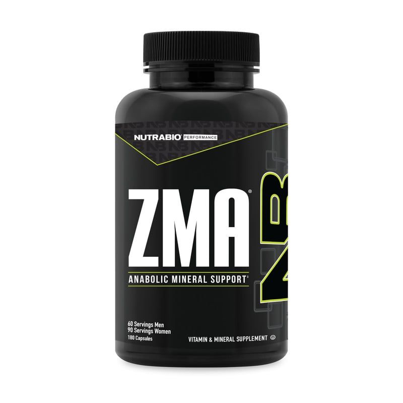 NutraBio ZMA - 180 Vegetable Capsules