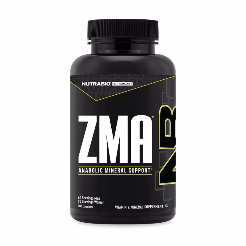 NutraBio 鋅鎂 ZMA - 180粒素食膠囊
