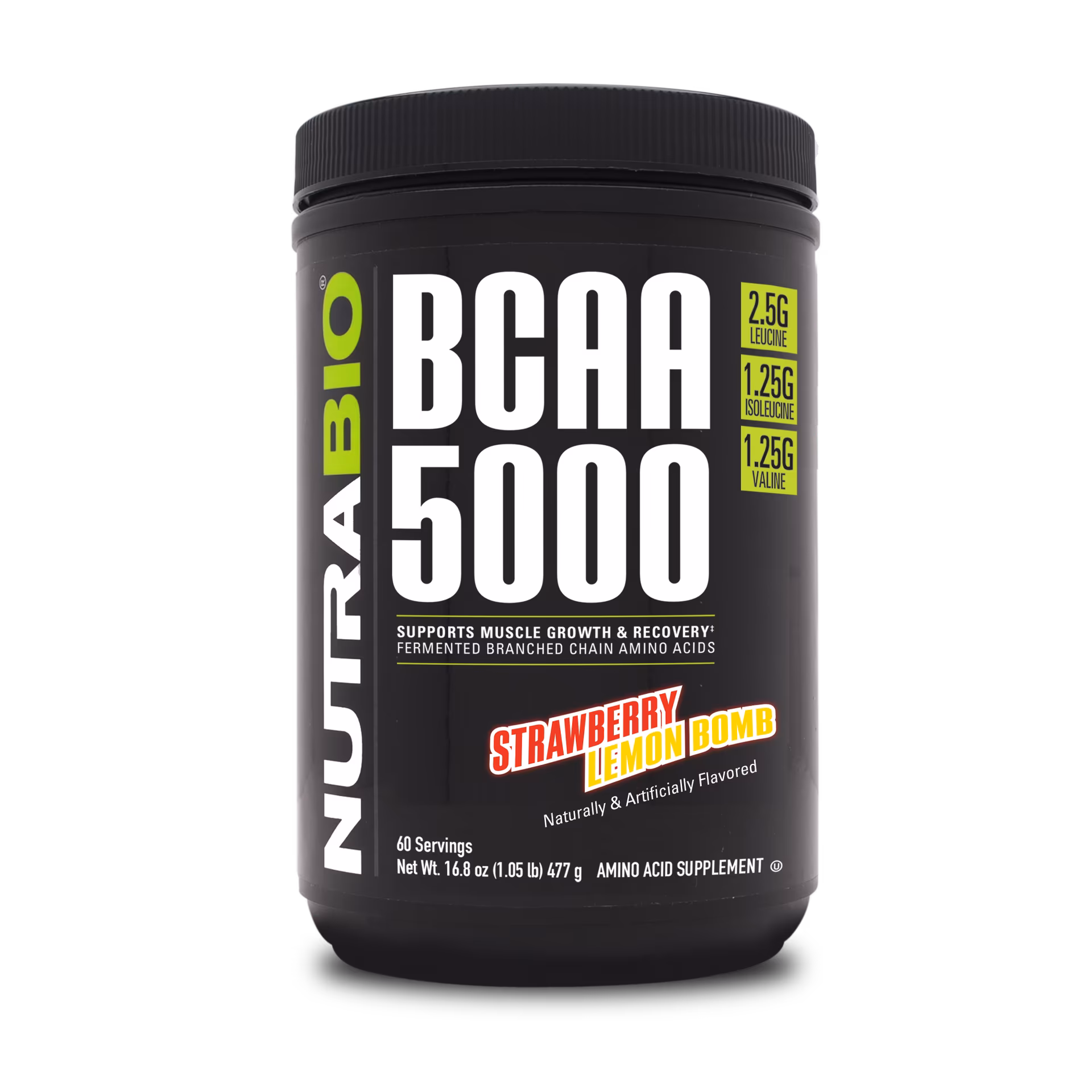 NutraBio BCAA 5000 - 60份 (444克)