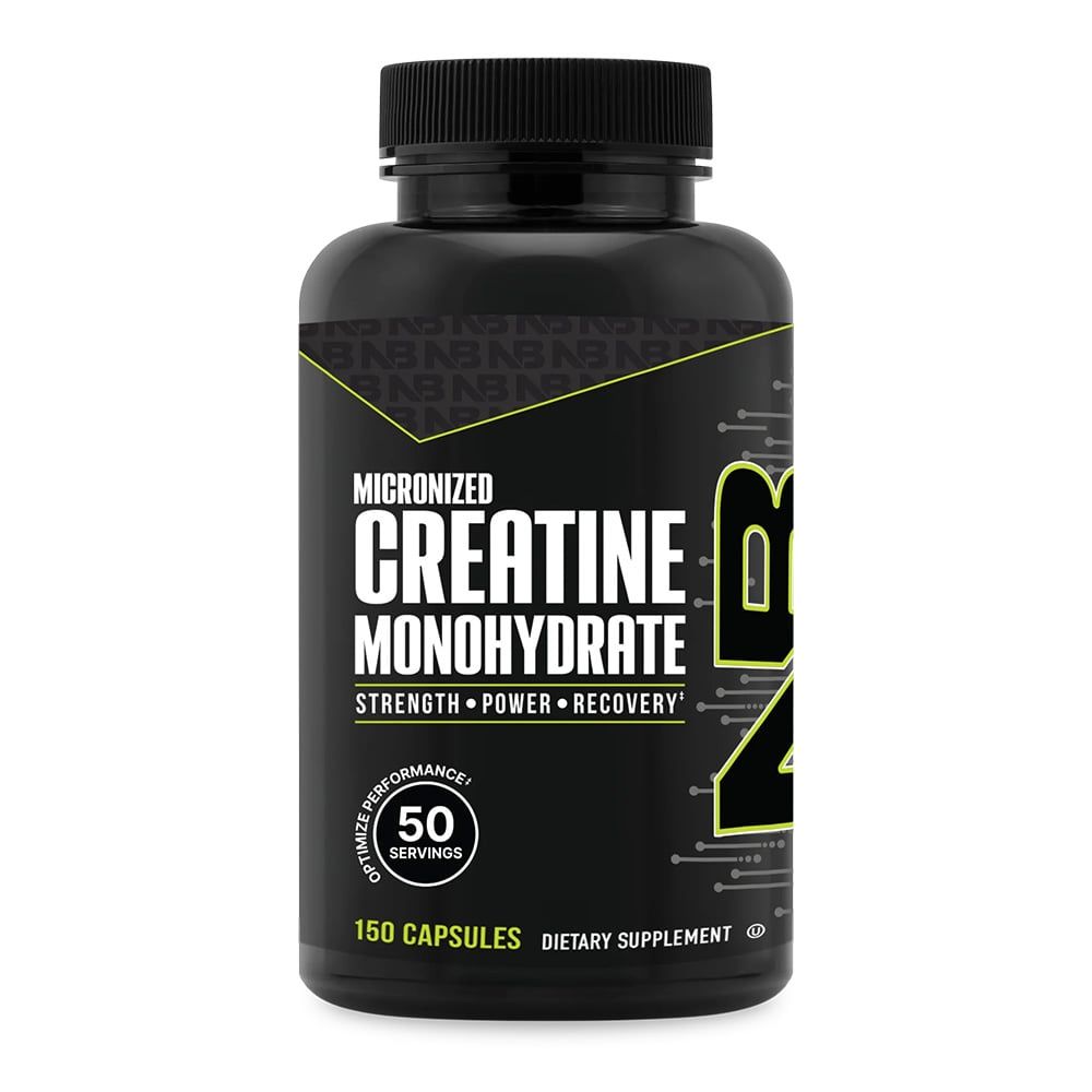 NutraBio Creatine Monohydrate - 150 Vegetable Capsules