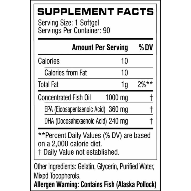 Cellucor Cor-Performance Fish Oil - 90 Softgels