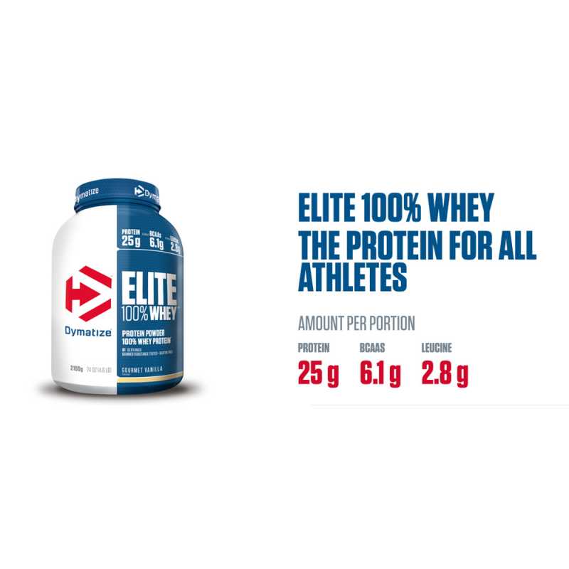 Dymatize Nutrition Elite 100% Whey 乳清蛋白粉 - 5磅