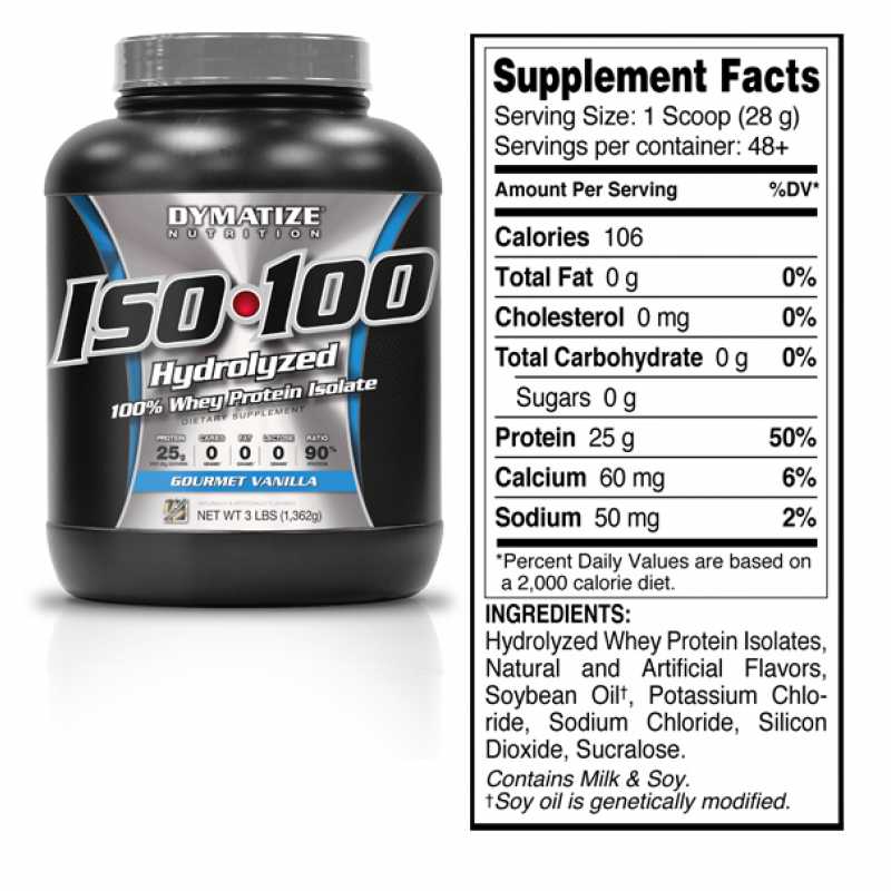 Dymatize Nutrition ISO100 狄马泰斯分离乳清蛋白粉 - 5磅