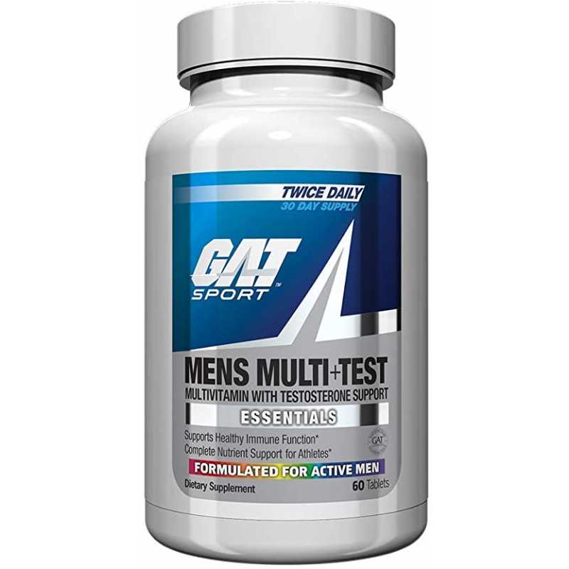GAT Men's Multi + TEST 维生素+睾丸酮 - 60片