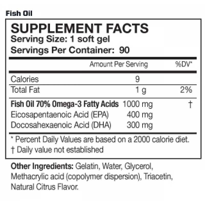 MusclePharm Fish Oil 深海鱼油 - 90粒