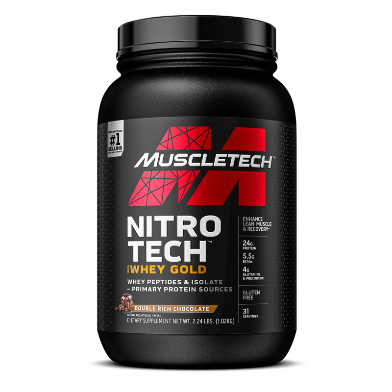 MuscleTech Nitro Tech 100% Whey Gold 100％金牌乳清蛋白粉 - 5磅