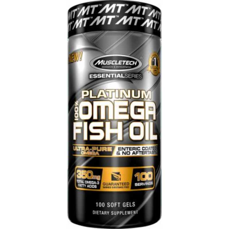 MuscleTech Platinum 100% Fish Oil - 100 Softgels