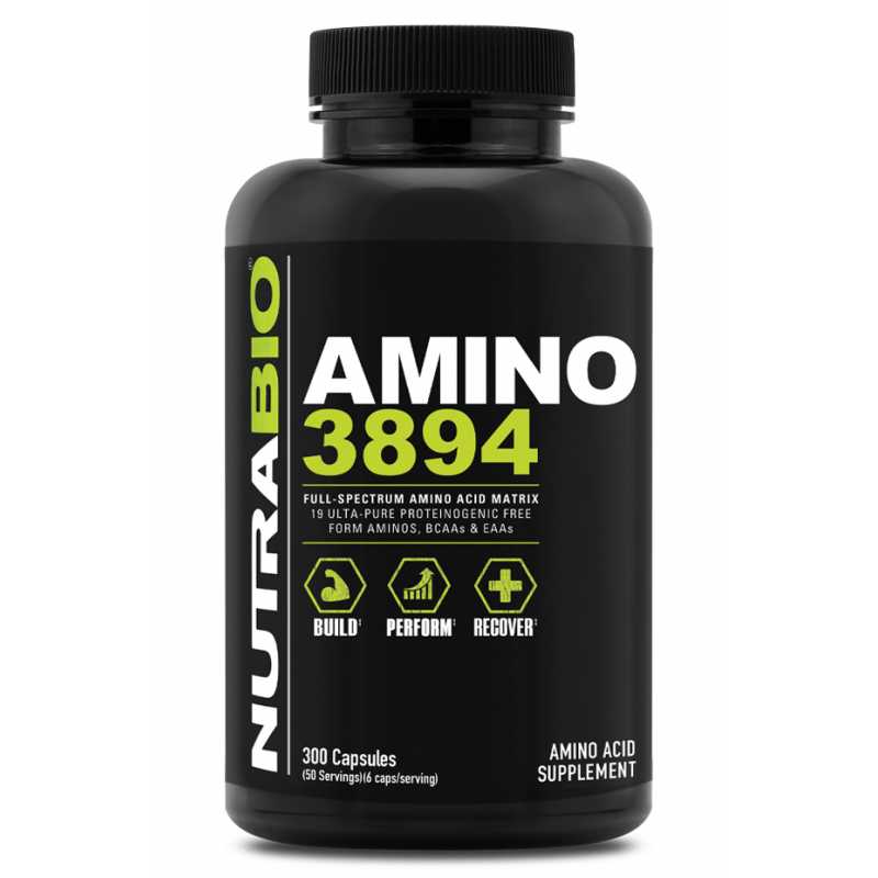 NutraBio Amino 3894 必须氨基酸 - 300粒