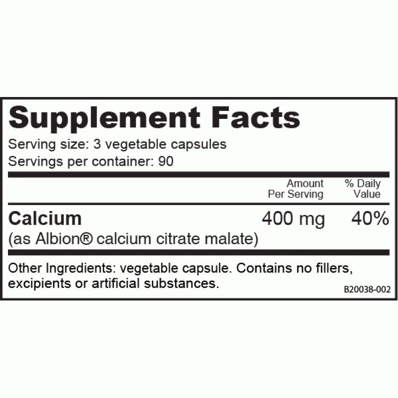 NutraBio Calcium Citrate Malate 钙片 - 270粒蔬菜胶囊
