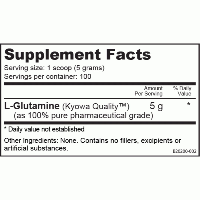 NutraBio Glutamin Powder 谷氨酰胺 - 500克
