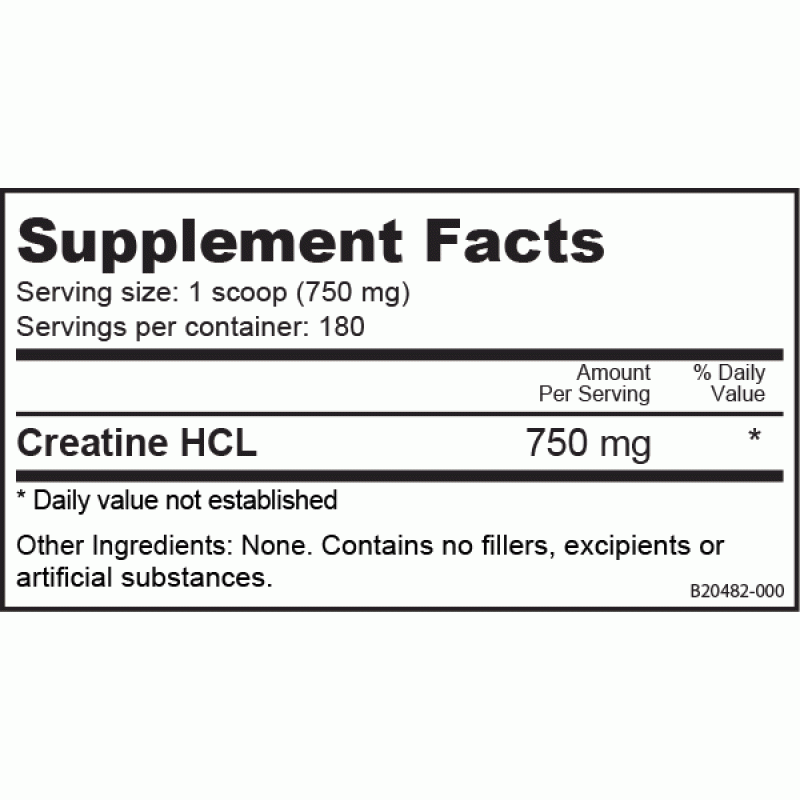 NutraBio Creatine HCL - 135g
