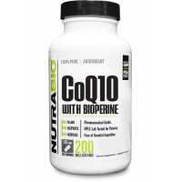 NutraBio CoQ10 (200mg)  辅酶CoQ10 (200亳克) - 60粒蔬菜胶囊