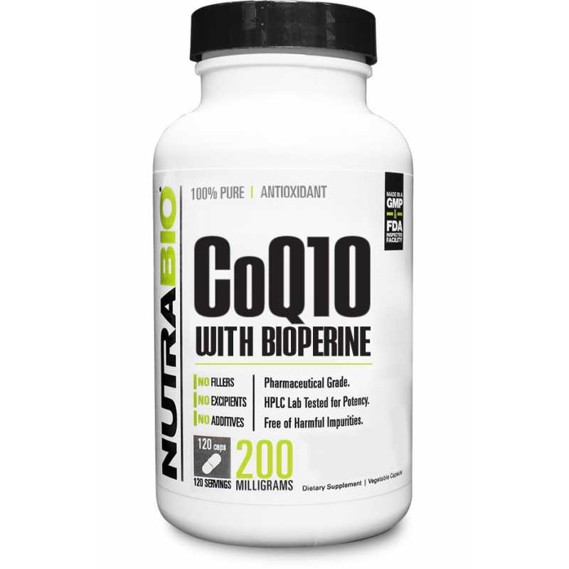 NutraBio CoQ10 (200mg) 輔酶CoQ10 (200亳克) - 60粒蔬菜膠囊