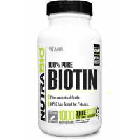 NutraBio Biotin (10000微克) - 120粒蔬菜胶囊