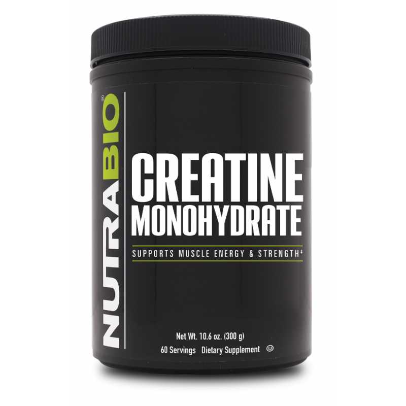 NutraBio Creatine Monohydrate 一水肌酸 - 300克